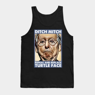 Ditch Moscow Mitch McConnell Repeal And Replace Turtle Face Tank Top